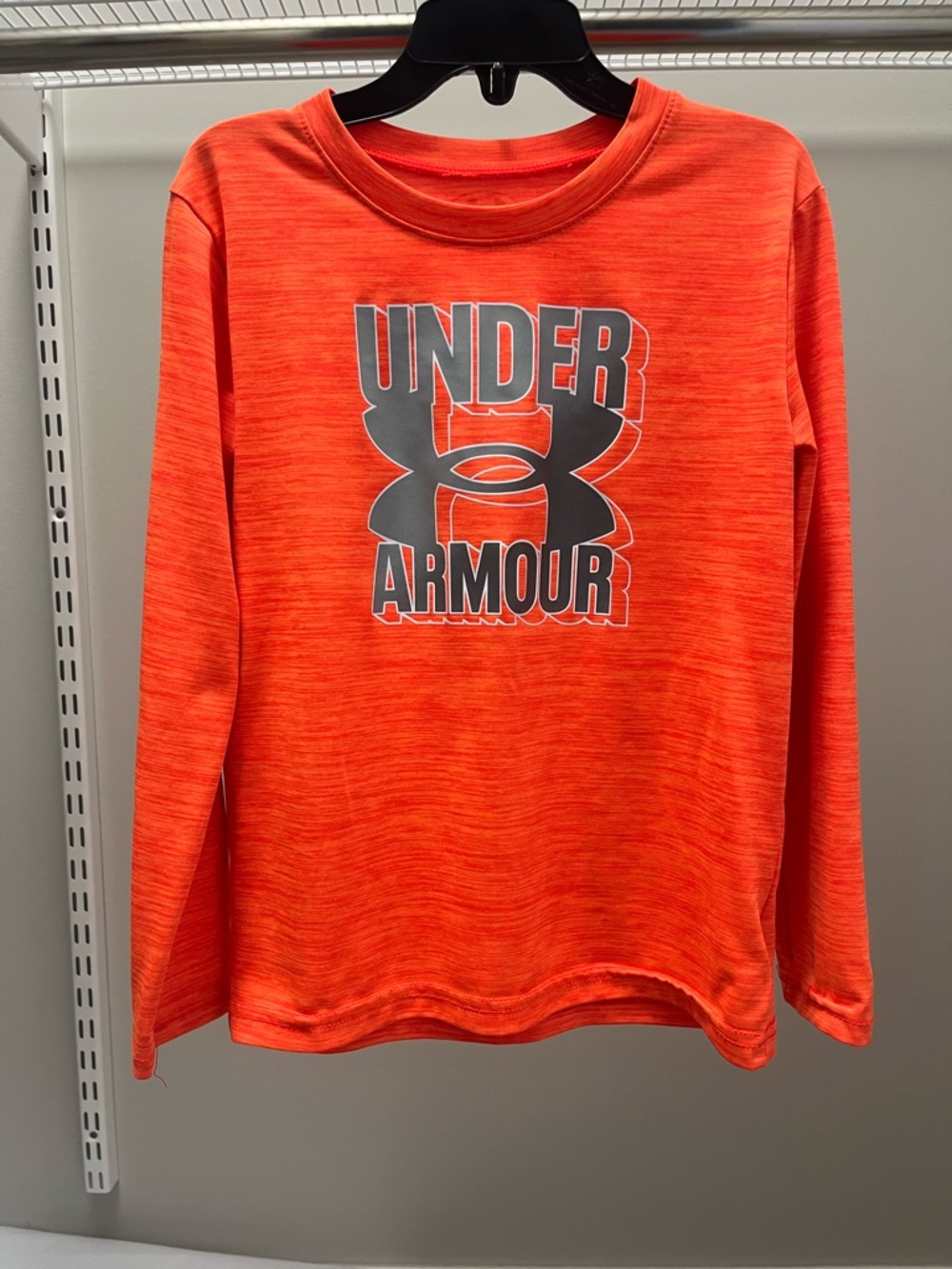 Under Armour Boys' Bright Orange Long-Sleeve Performance Tee